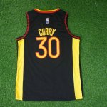 NBA 30 Curry Warriors 2024 noir Maillot brodé